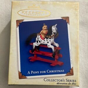 A Pony For Christmas Collector's Series #8 2005 Hallmark Keepsake Ornament NIB